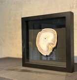 De appelgaard lijst met kristal taupe-wit