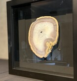 De appelgaard lijst met kristal taupe-wit