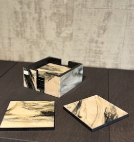 De appelgaard onderzetter set marmer