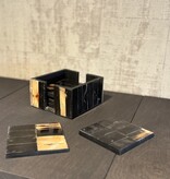 De appelgaard onderzetter set onyx