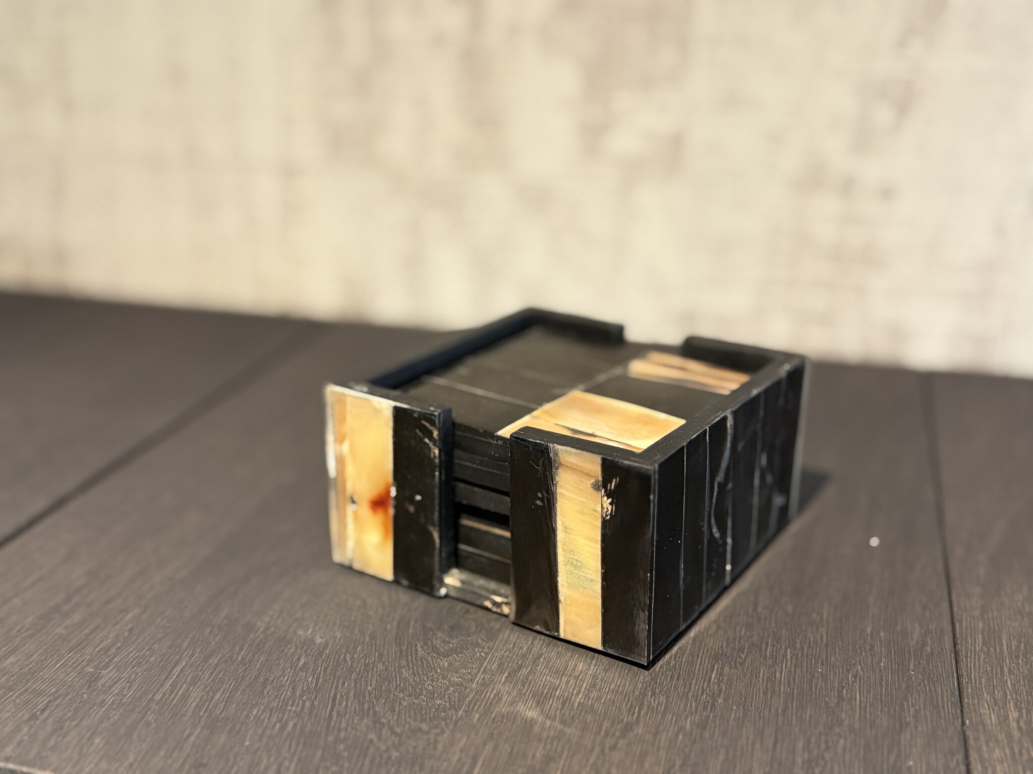 De appelgaard onderzetter set onyx