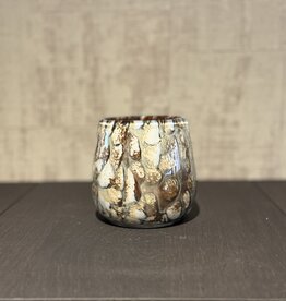 De appelgaard waxinelichthouder bruin gemeleerd