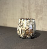 De appelgaard waxinelichthouder bruin gemeleerd