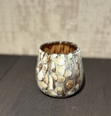 De appelgaard waxinelichthouder bruin gemeleerd