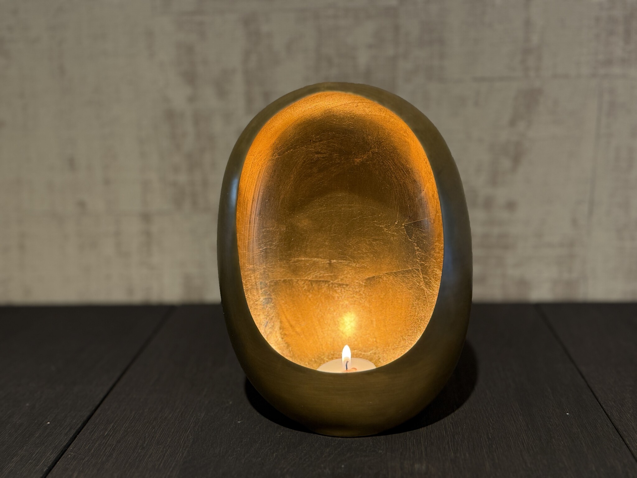 De appelgaard waxinelichthouder gouden ei