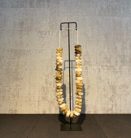 De appelgaard kralenketting bruin glans