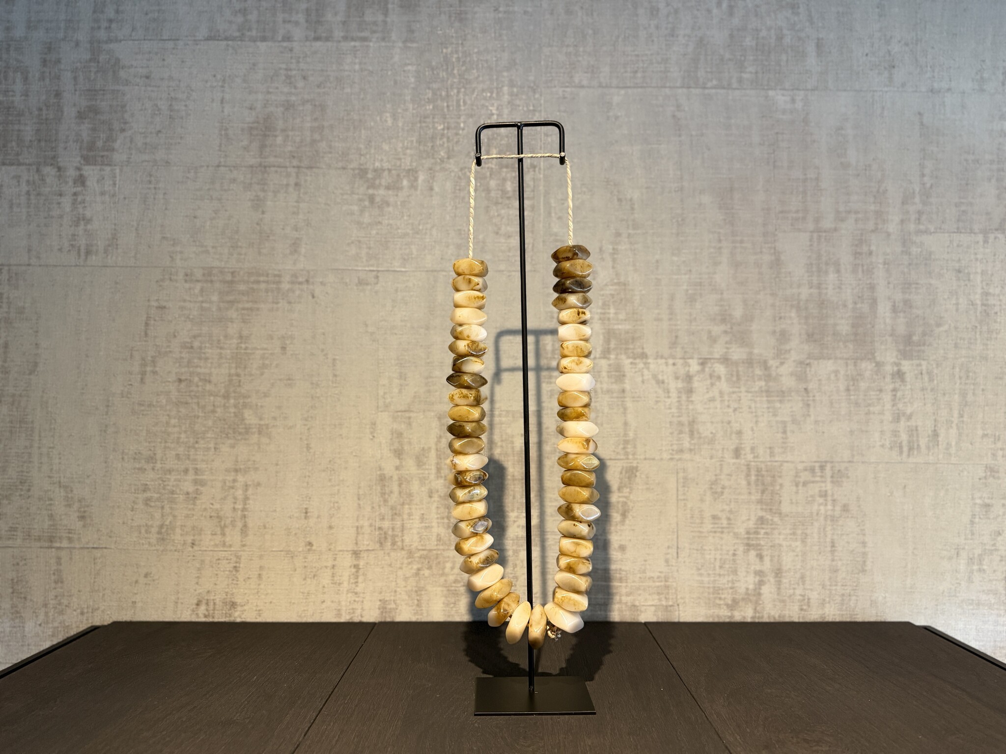 De appelgaard kralenketting bruin glans