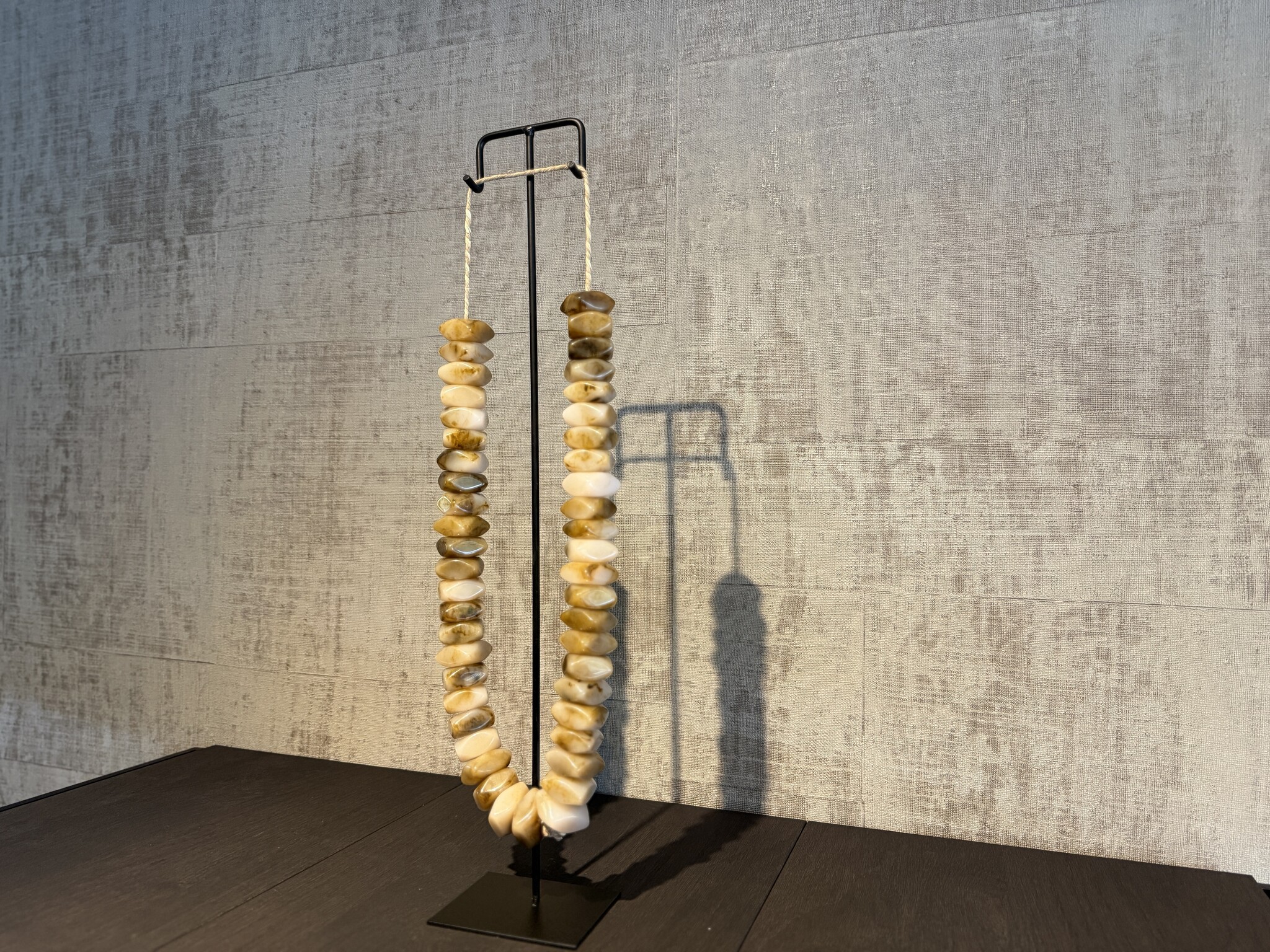 De appelgaard kralenketting bruin glans