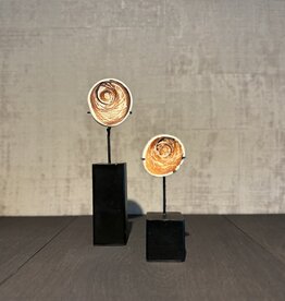 De appelgaard schelp  geldsteen op standaard klein