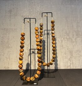 De appelgaard kralenketting bruin gemêleerd