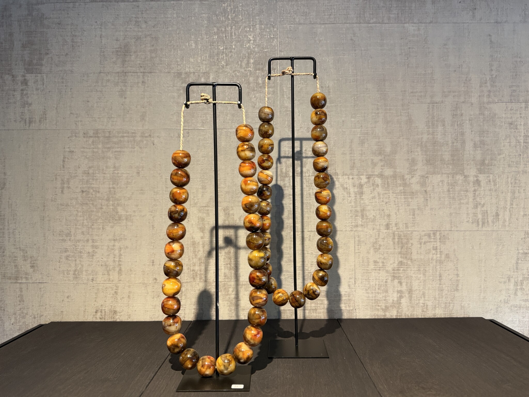 De appelgaard kralenketting bruin gemêleerd