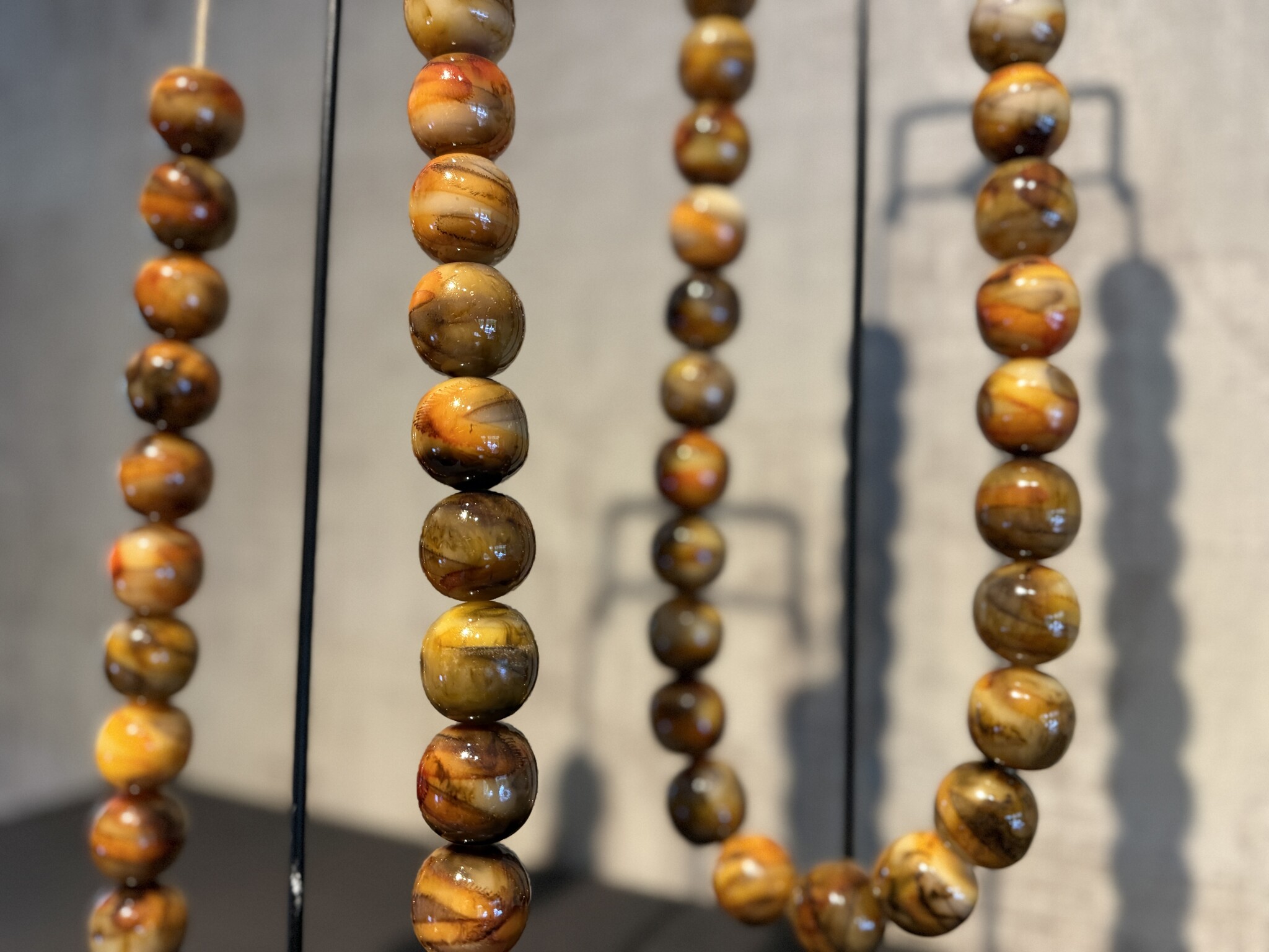 De appelgaard kralenketting bruin gemêleerd