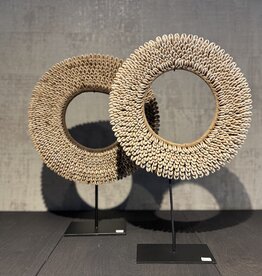 De appelgaard schelpen ring beige