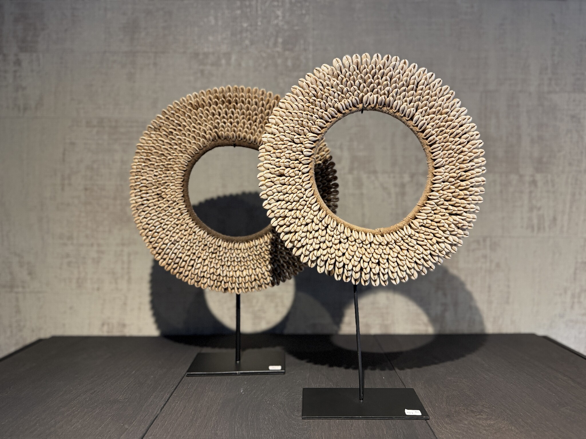 De appelgaard schelpen ring beige