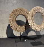 De appelgaard schelpen ring beige