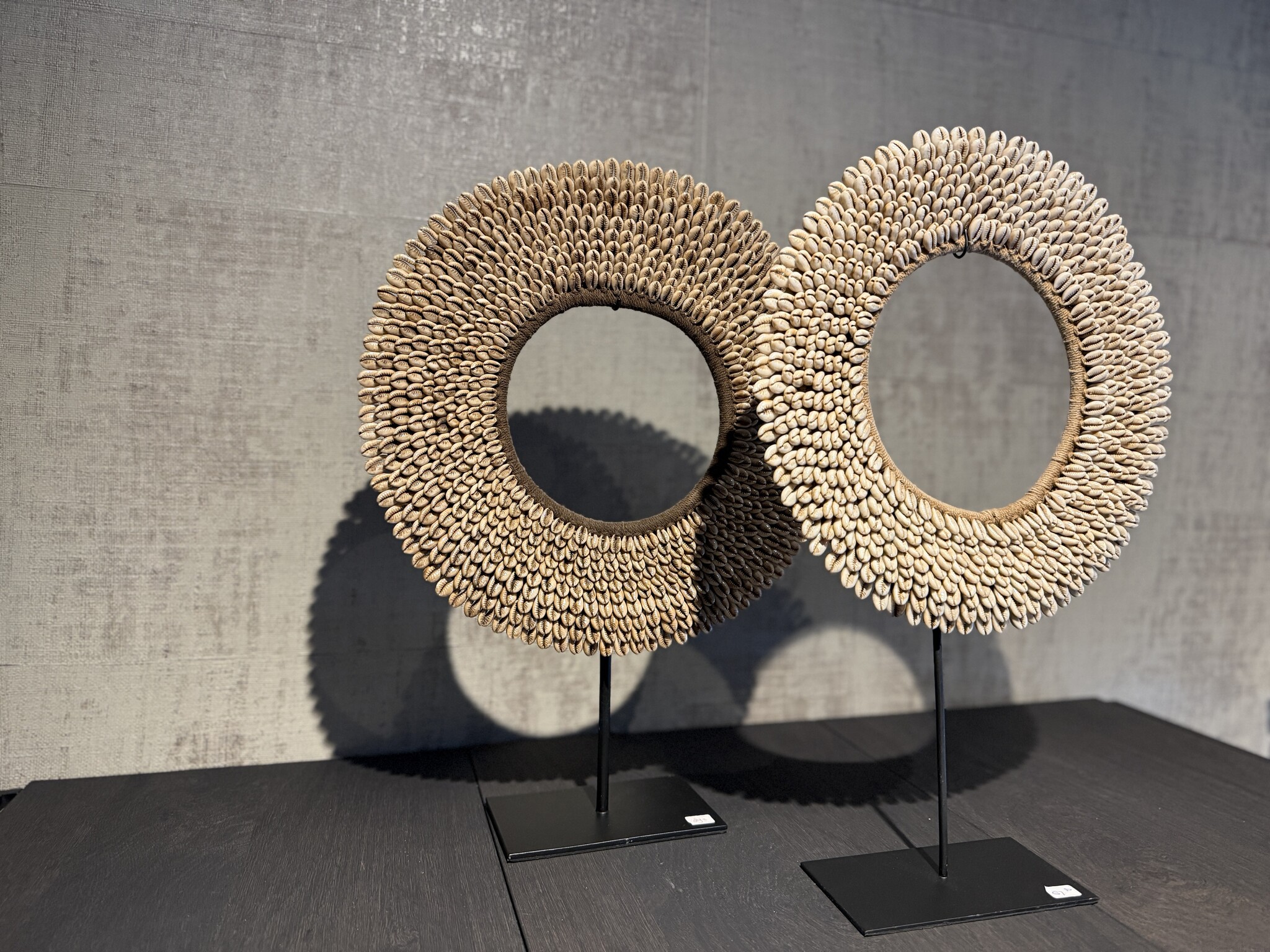 De appelgaard schelpen ring beige