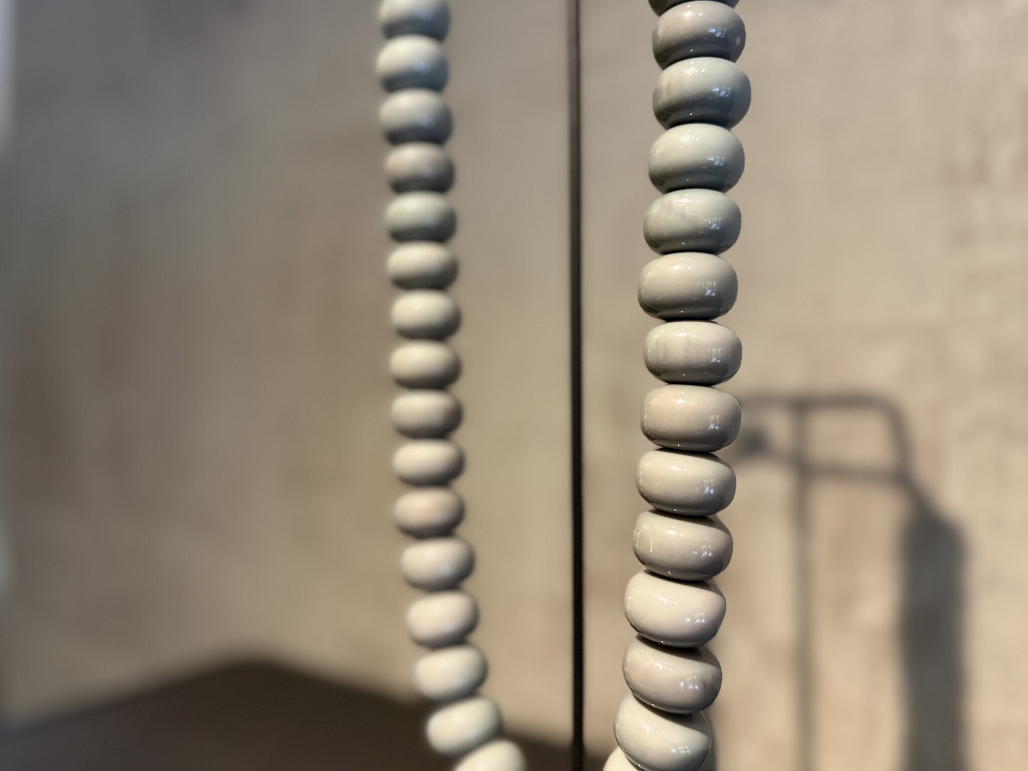 De appelgaard kralenketting grijs glans