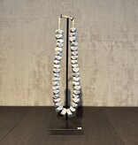 De appelgaard kralenketting grijs ruw