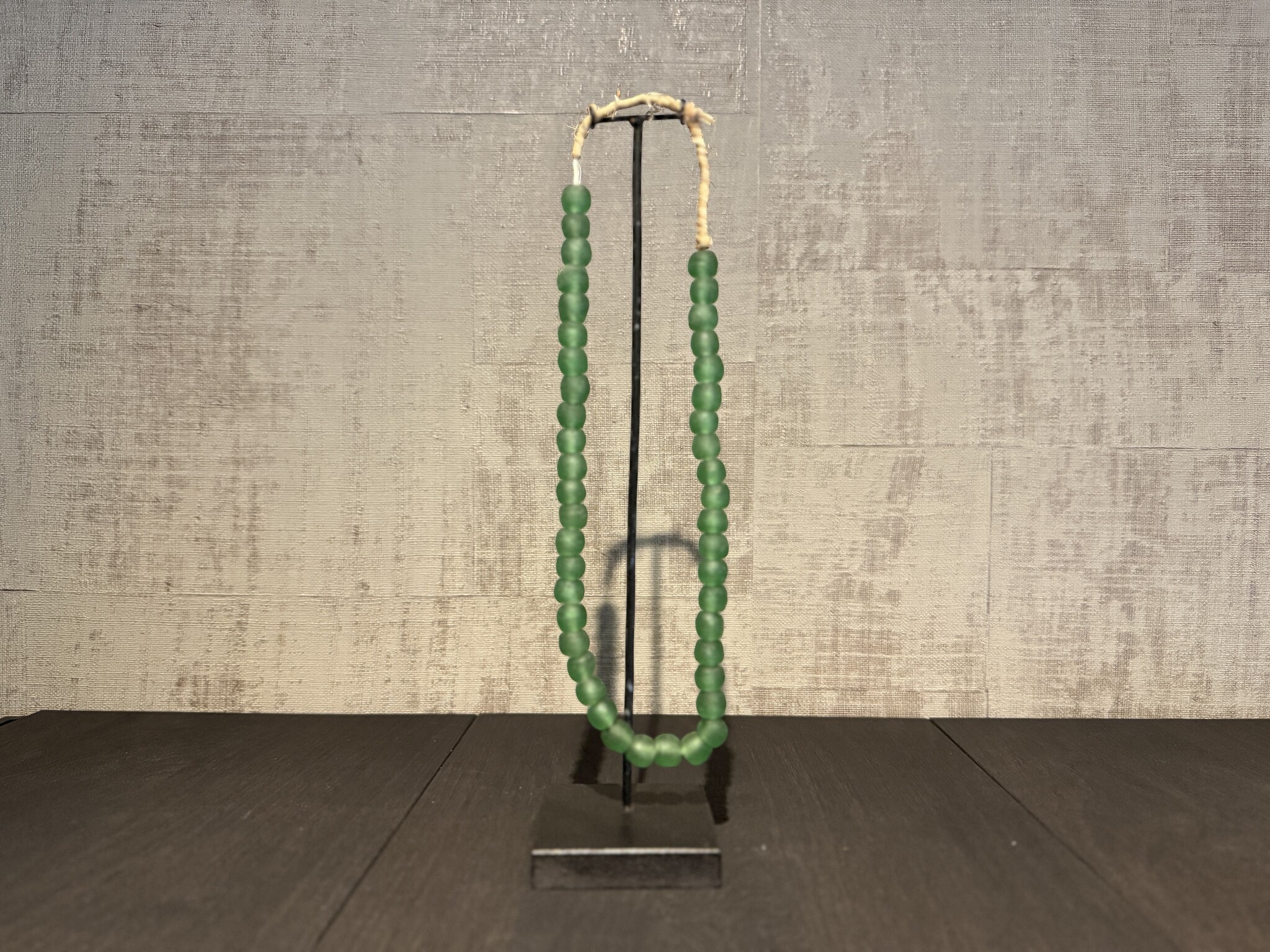 De appelgaard kralenketting groen mat