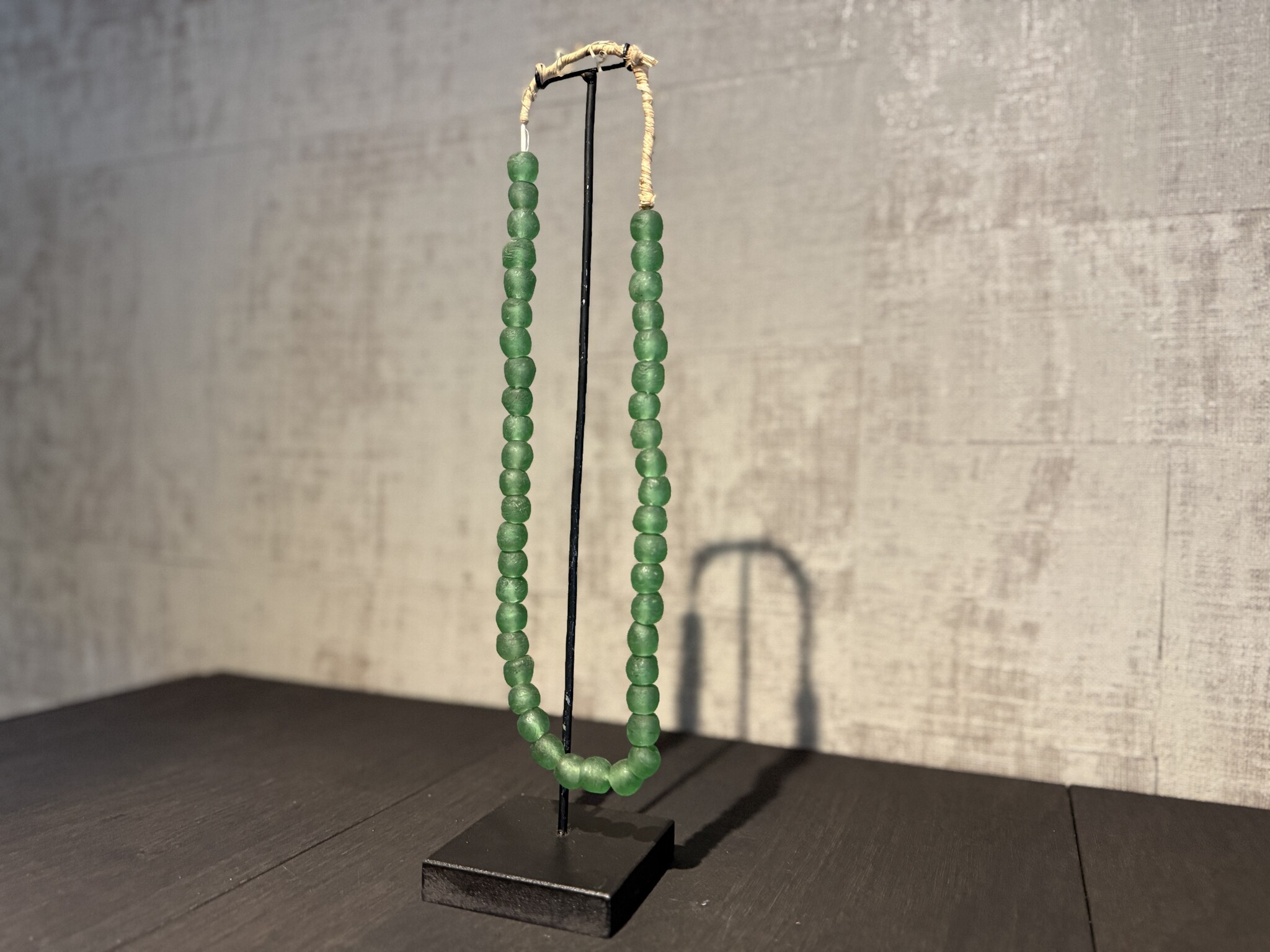 De appelgaard kralenketting groen mat