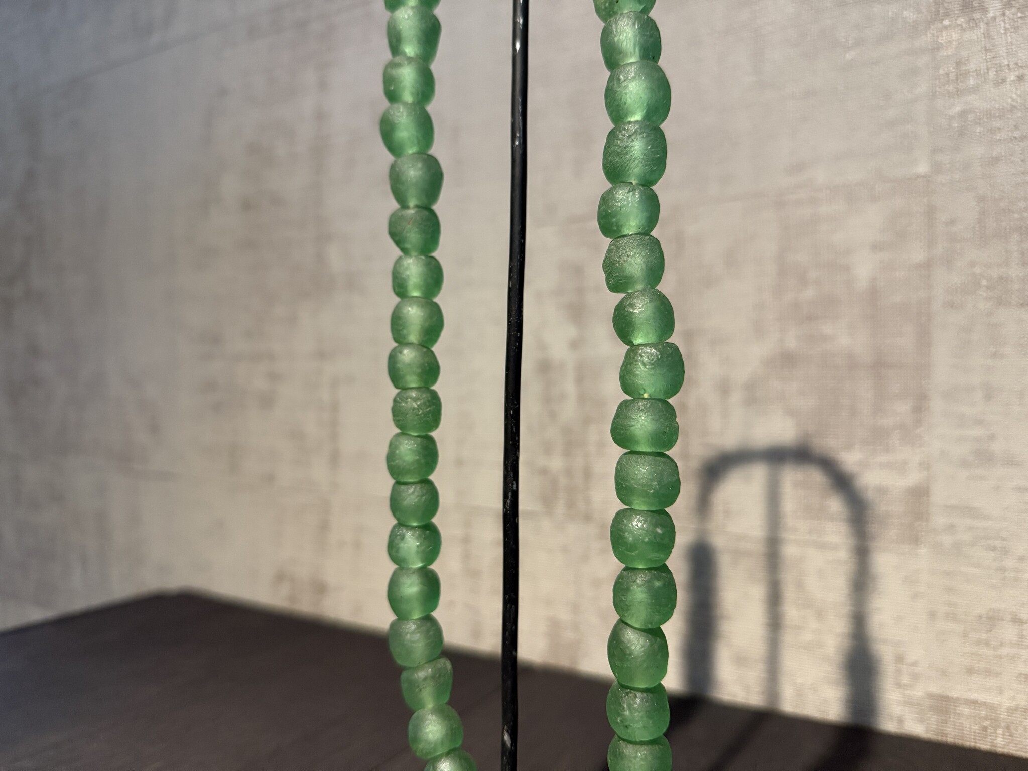 De appelgaard kralenketting groen mat