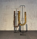 De appelgaard kralenketting bruin doorschijnend