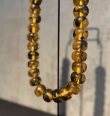 De appelgaard kralenketting bruin doorschijnend