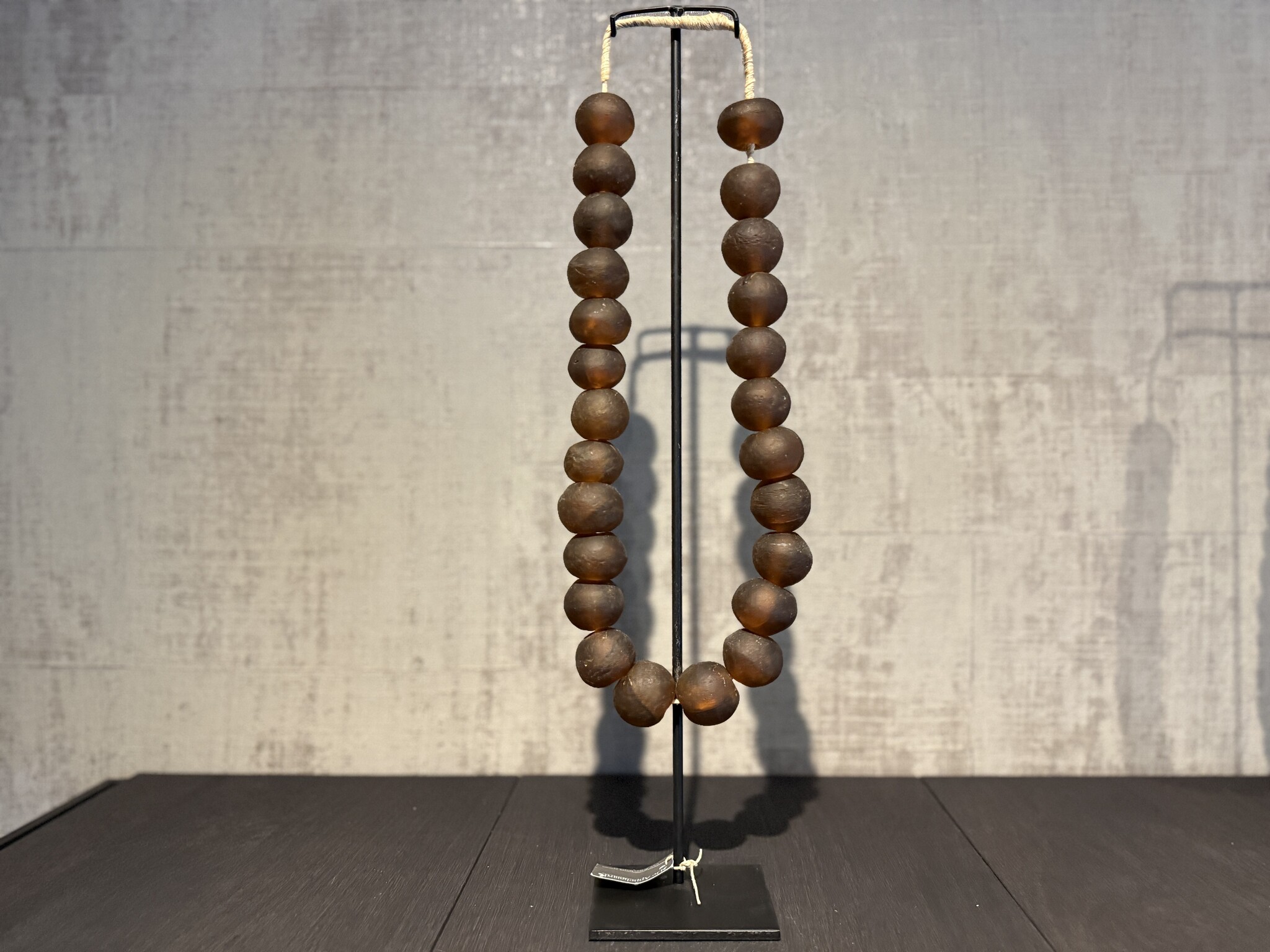 De appelgaard kralenketting bruin mat