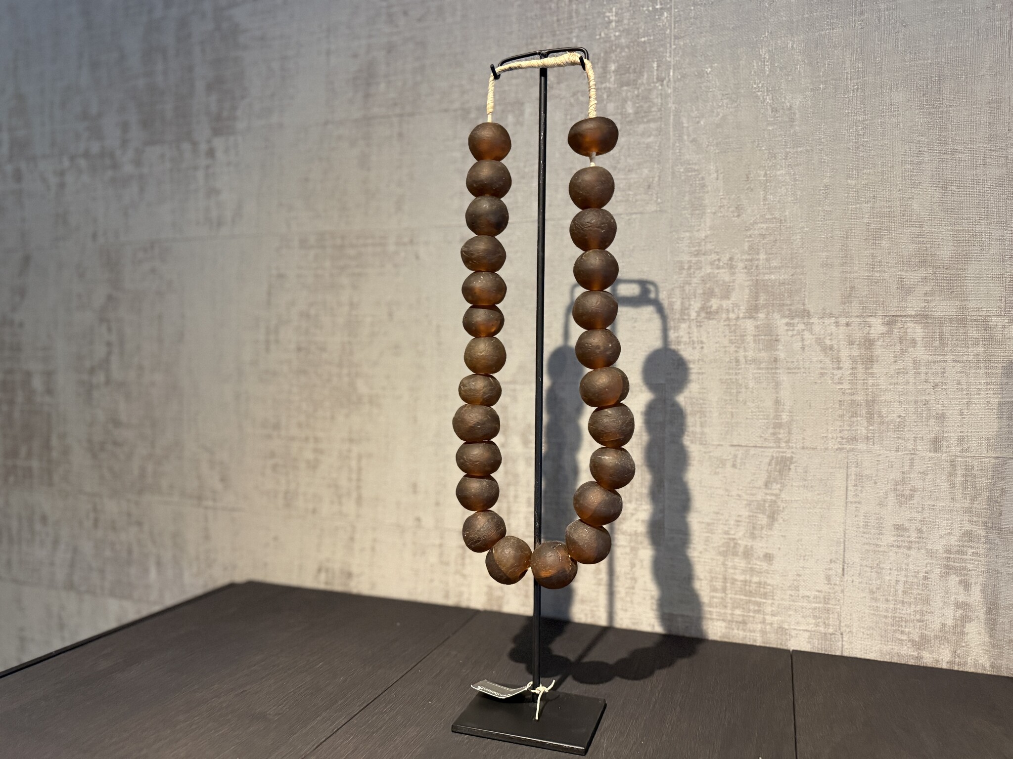 De appelgaard kralenketting bruin mat