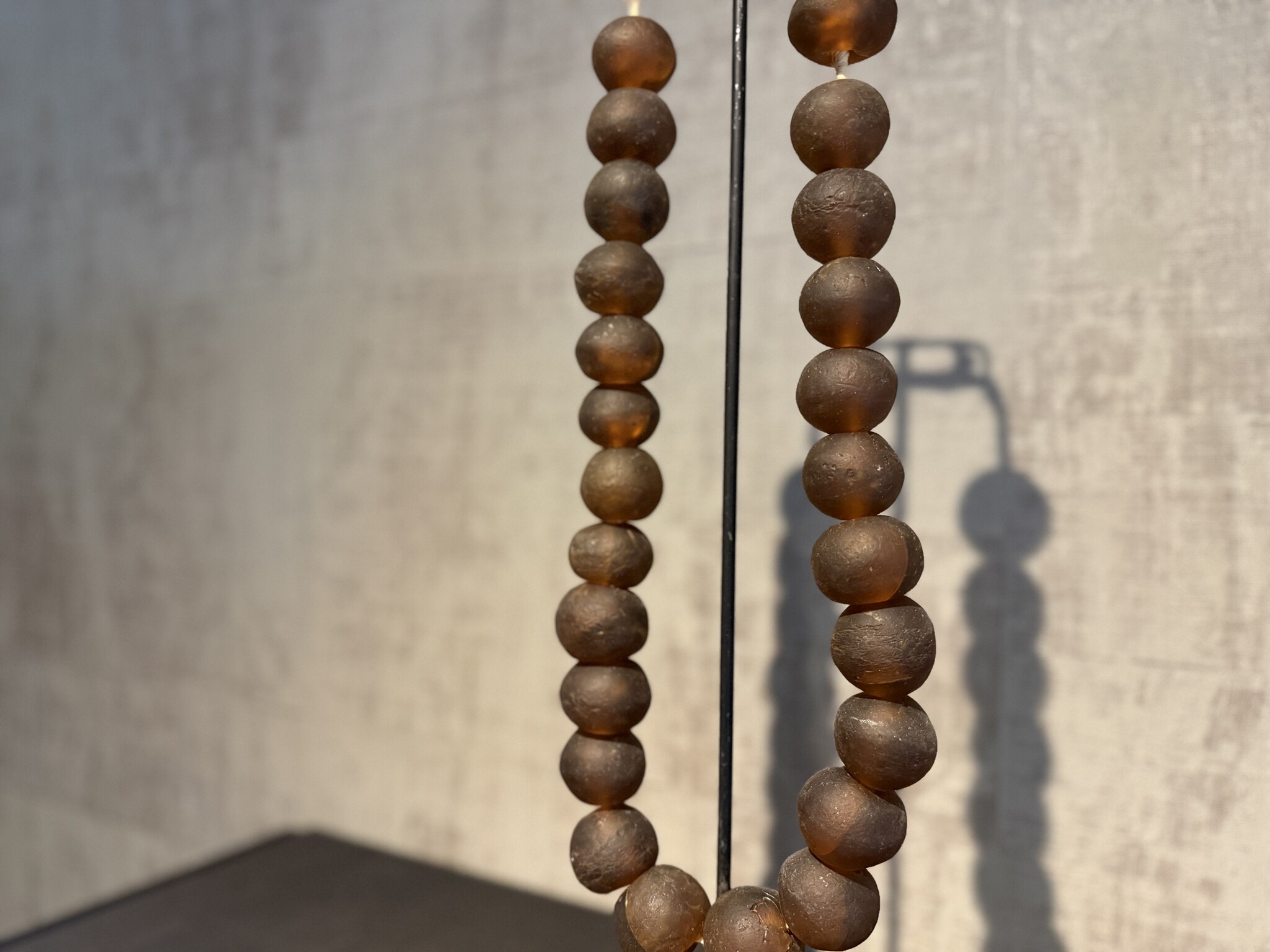 De appelgaard kralenketting bruin mat