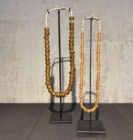 Kralen ketting oranje groot