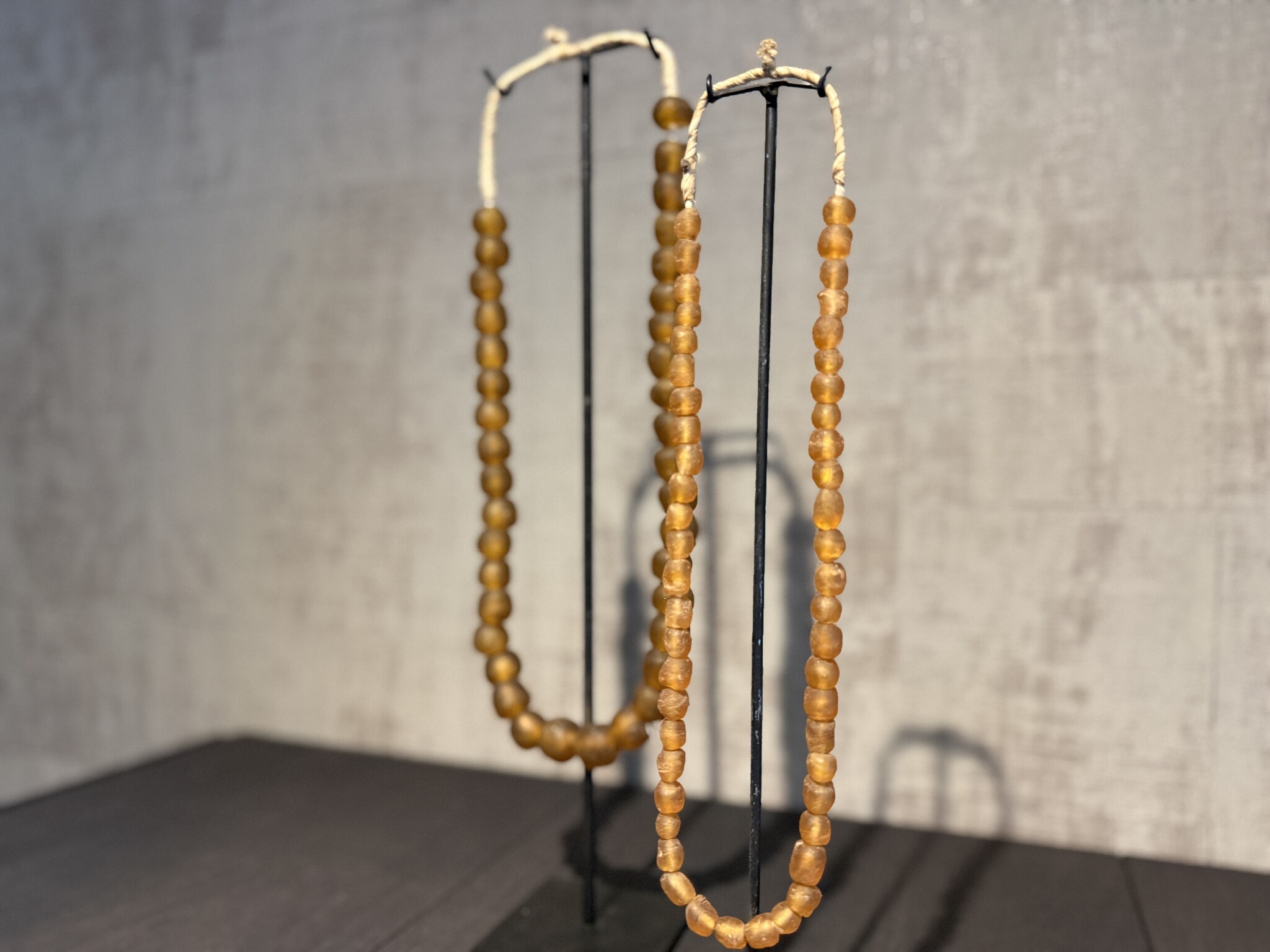 Kralen ketting oranje groot