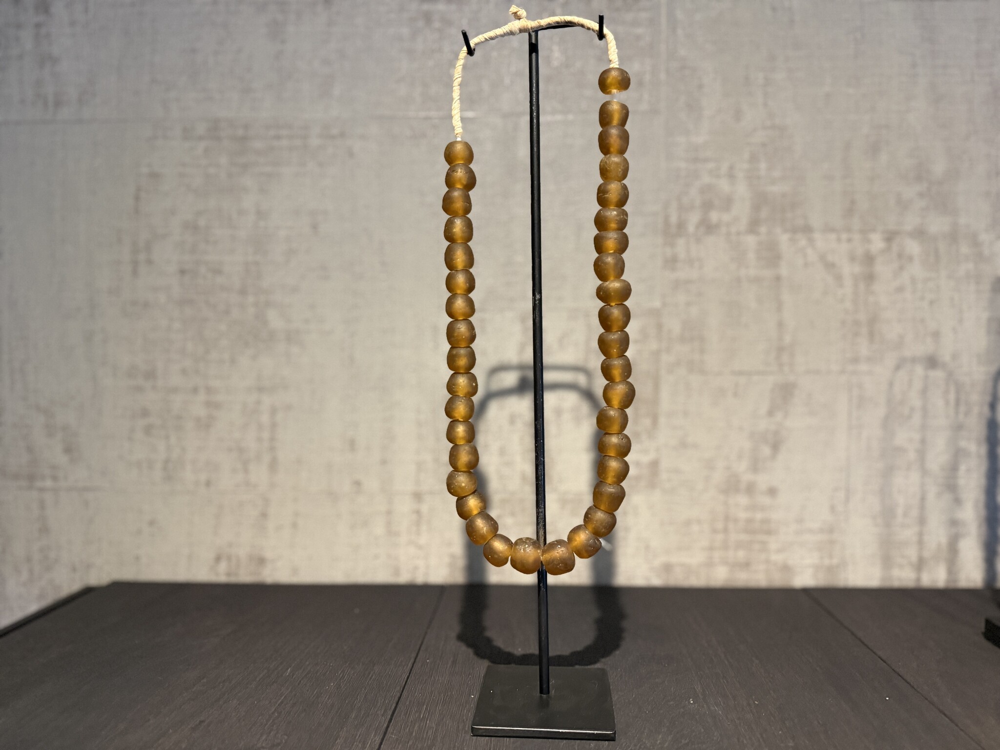 Kralen ketting oranje groot