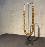 Kralen ketting oranje groot