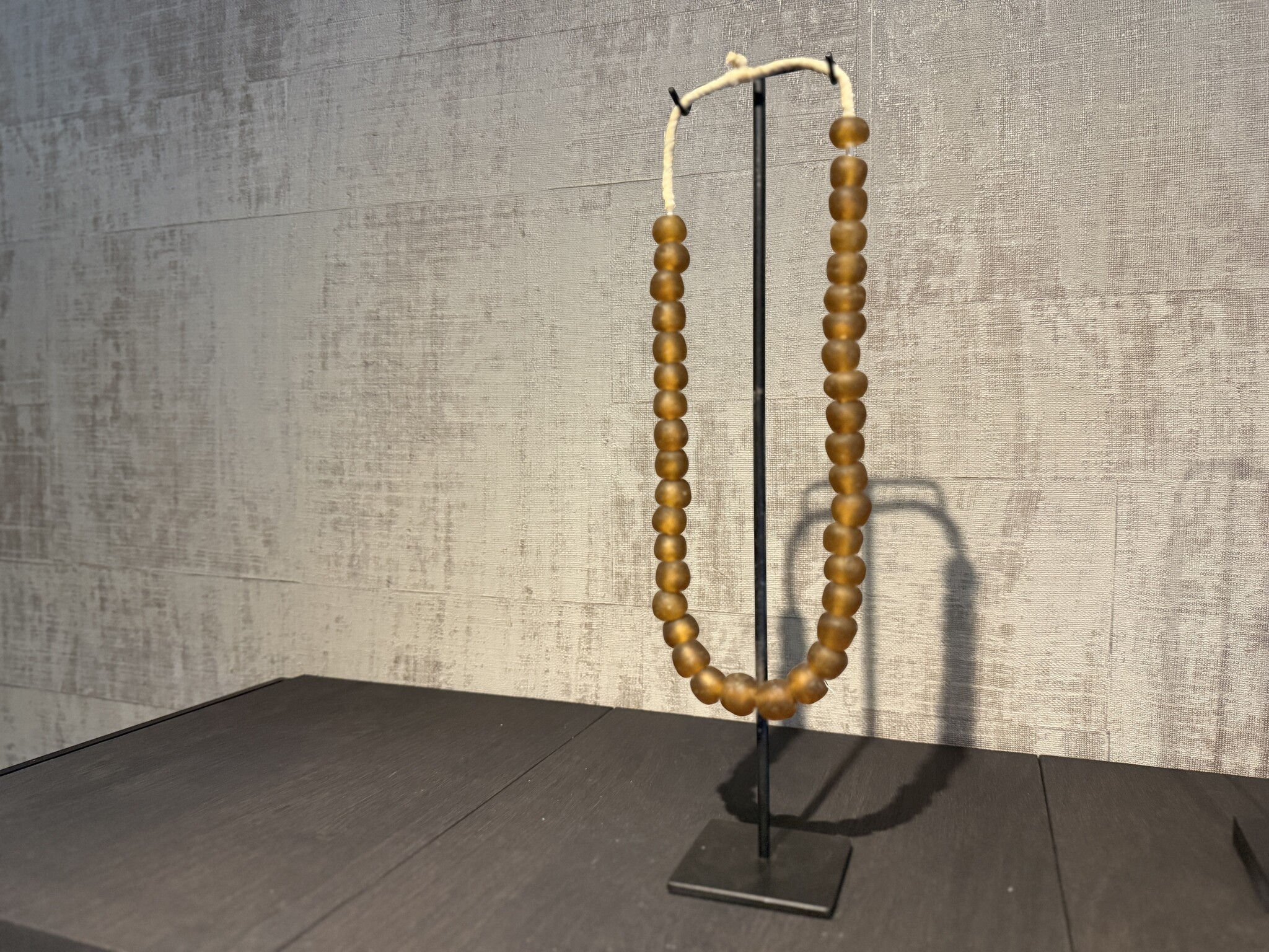 Kralen ketting oranje groot