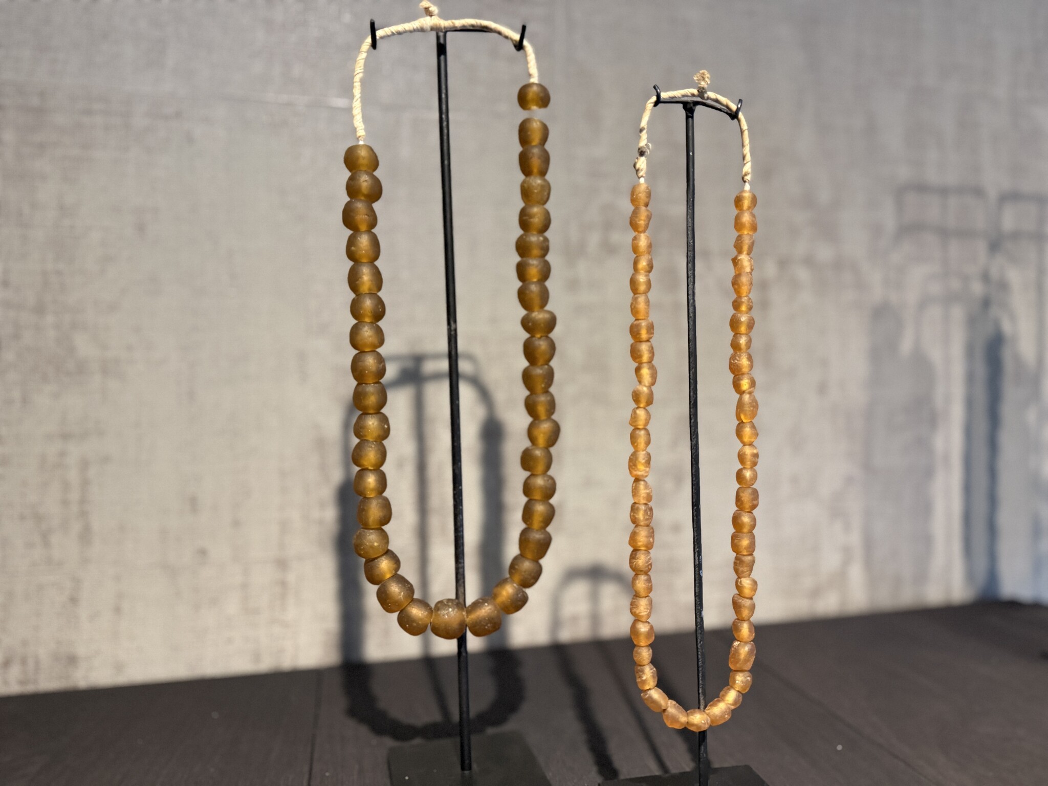 kralen ketting oranje klein