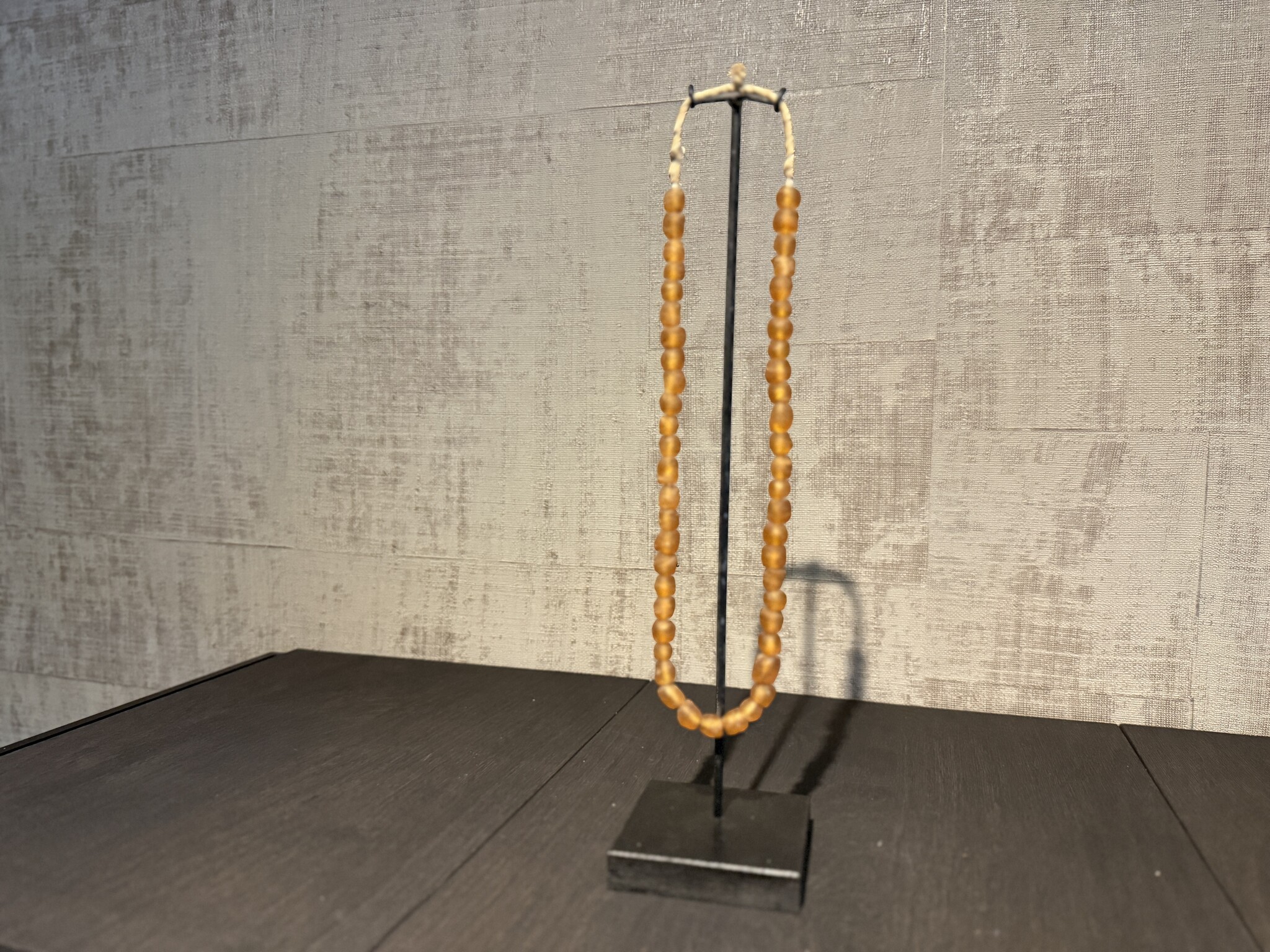 kralen ketting oranje klein