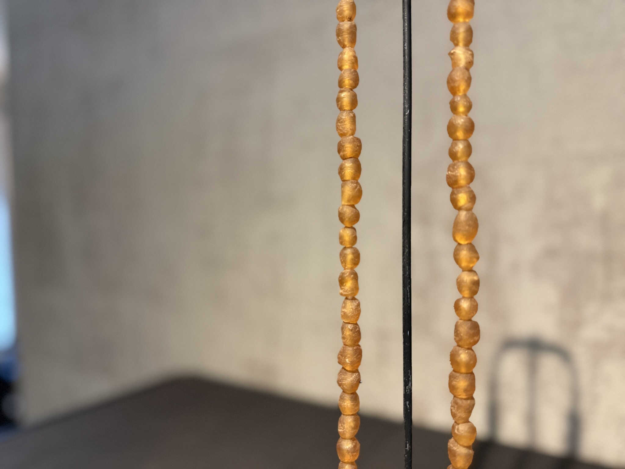 kralen ketting oranje klein