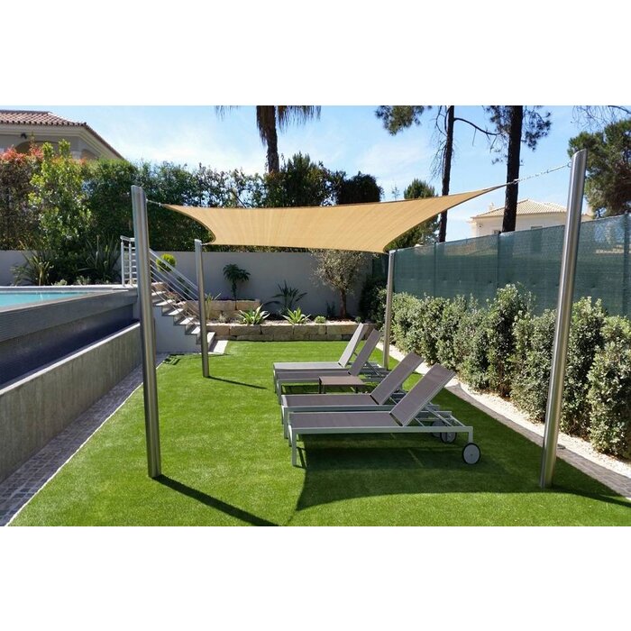 Platinum Platinum Coolfit schaduwdoek vierkant zand 3,6x3,6 m.