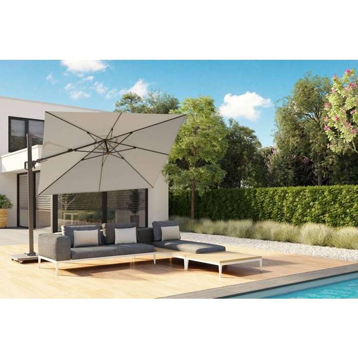 Platinum Platinum Challenger T2 Premium zweefparasol rond - Faded Black