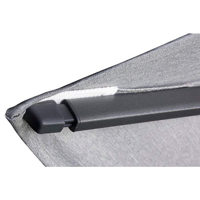 Platinum Platinum Challenger T1 zweefparasol 3x3 m. - Premium Faded black