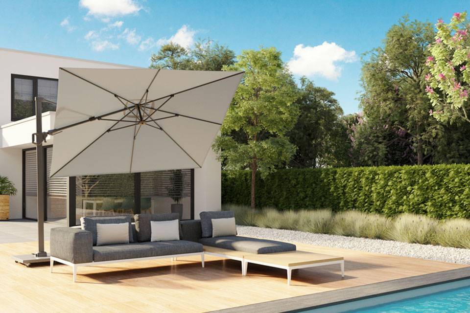 Platinum Platinum Challenger T1 zweefparasol 3x3 m. - Premium Havana