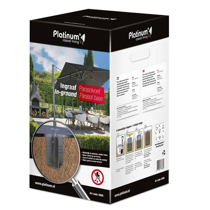 Platinum Platinum ingraaf parasolvoet