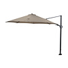 Garden Impressions Hawaii zweefparasol 300x300 cm Carbon Black - Taupe