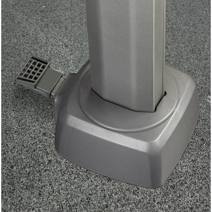 Platinum Platinum Challenger T2 zweefparasol - 3x3 m. - Antraciet