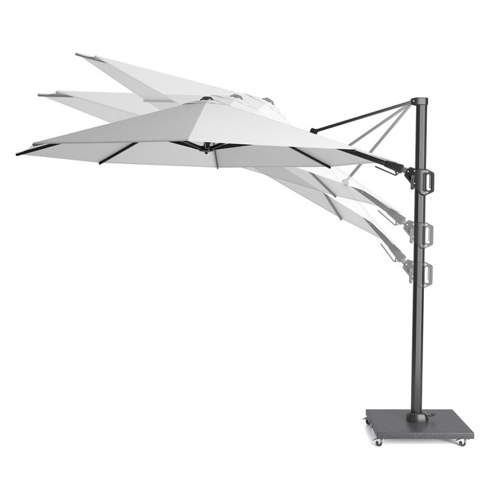 Platinum Platinum Challenger T2 zweefparasol - 3x3 m. - Antraciet