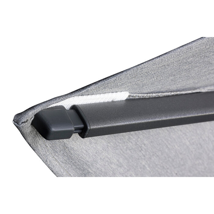 Platinum Platinum Challenger  zweefparasol T1 Premium 3,5x3,5 m. - Havanna