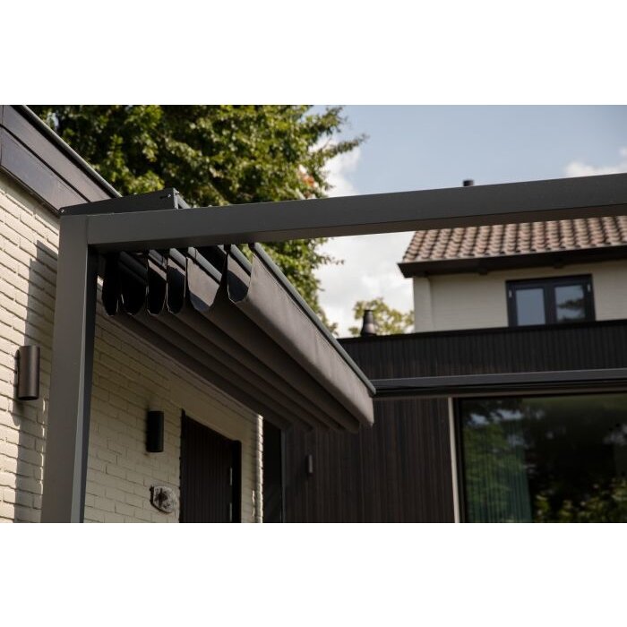 Platinum Platinum Harmonica schaduwdoek 290x400cm. Antraciet