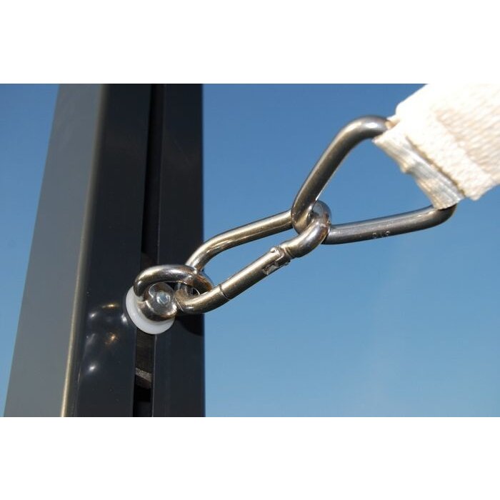 Platinum Platinum Coolfit schaduwdoek driehoek gebroken wit 3,6 x 3,6 x 3,6 m.