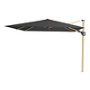 Platinum Challenger parasol T2 premium - 3x3 m. Oak - Faded Black